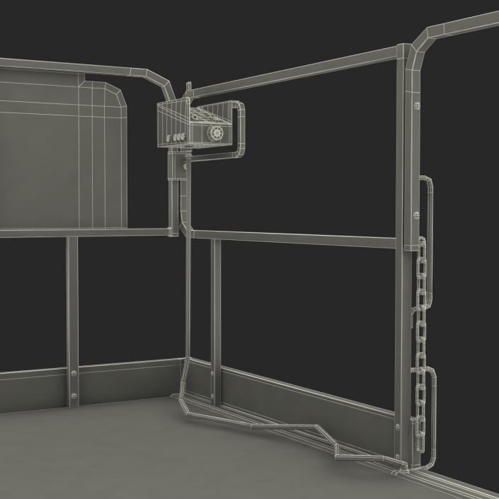 3D Engine Powered Scissor Lift JLG Rigged model