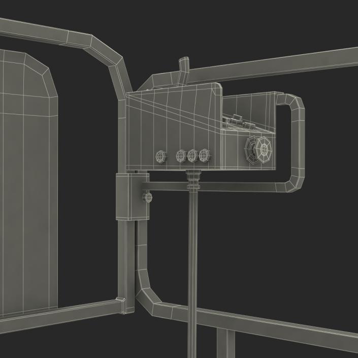 3D Engine Powered Scissor Lift JLG Rigged model