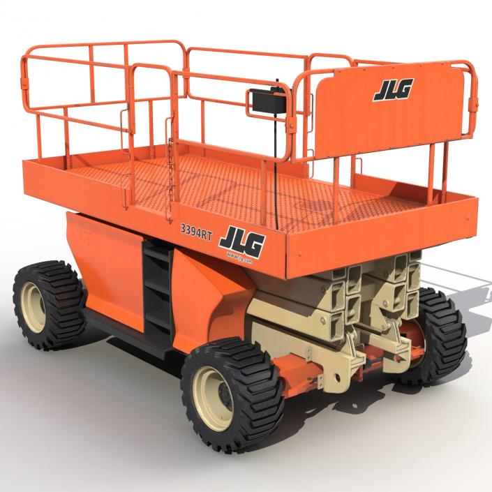 3D Engine Powered Scissor Lift JLG