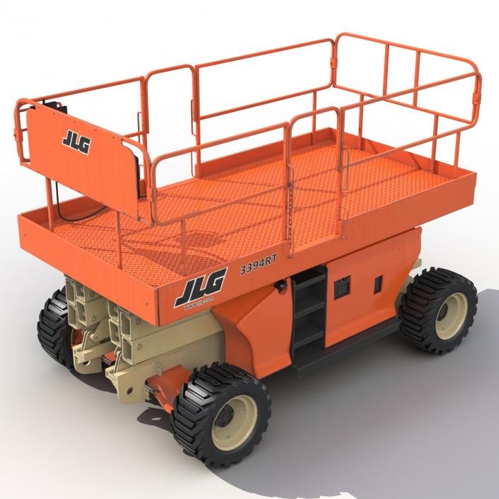 3D Engine Powered Scissor Lift JLG