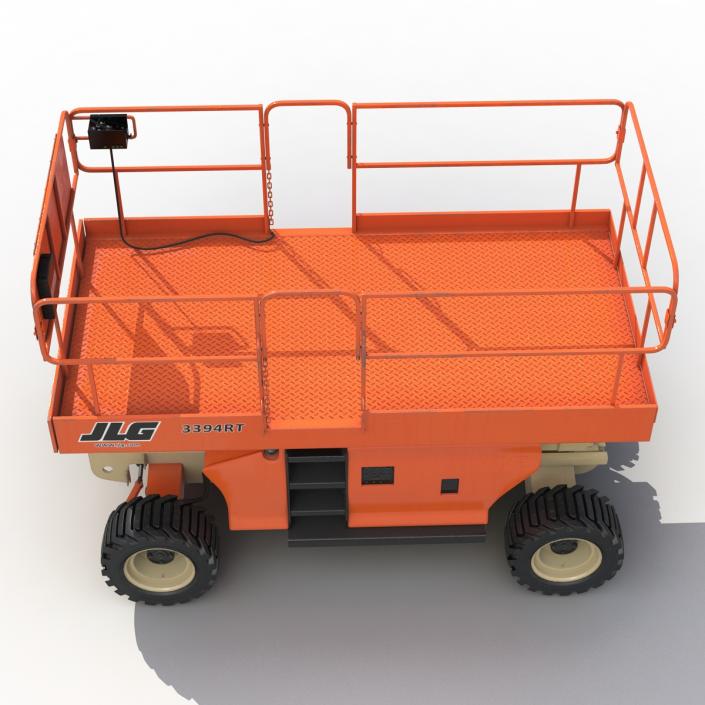 3D Engine Powered Scissor Lift JLG