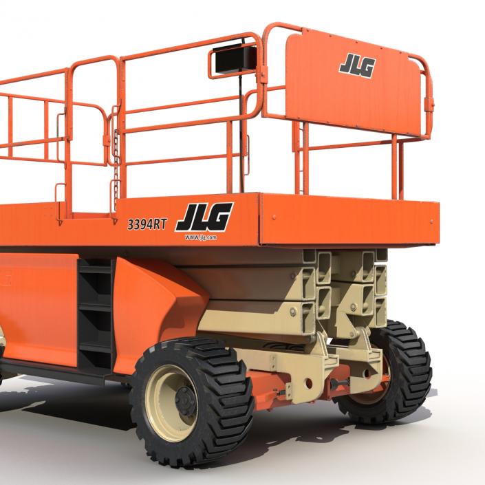 3D Engine Powered Scissor Lift JLG