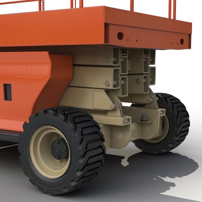 3D Engine Powered Scissor Lift JLG