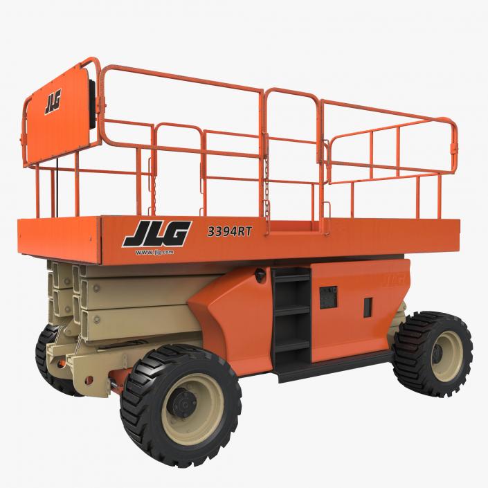 3D Engine Powered Scissor Lift JLG