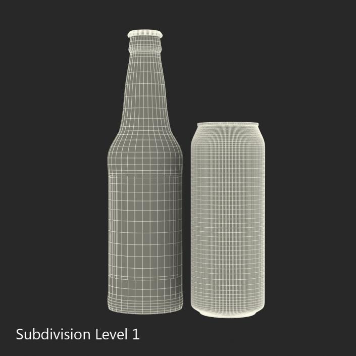 3D Bottles Collection model