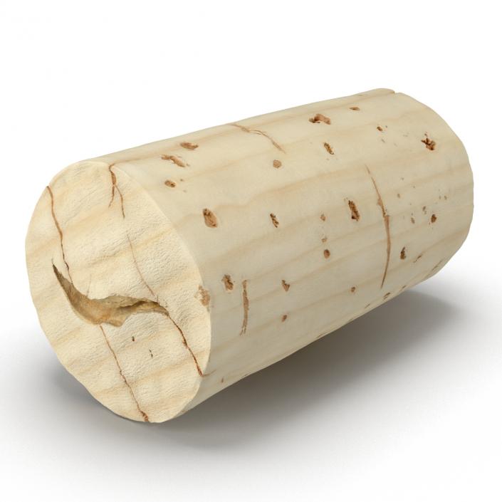 Used Wine Cork 3D model