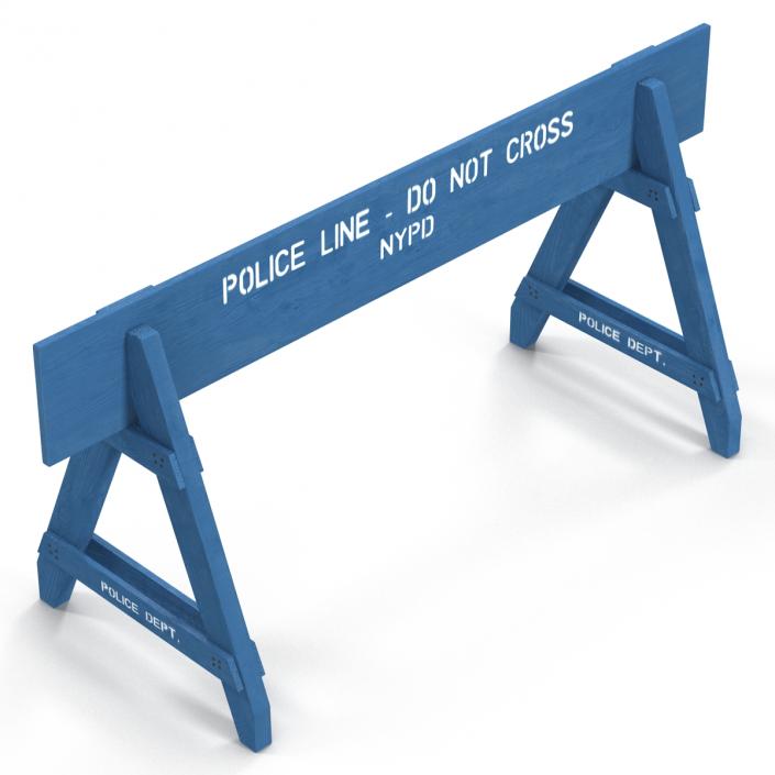 3D model NYPD Police Crowd Barrier