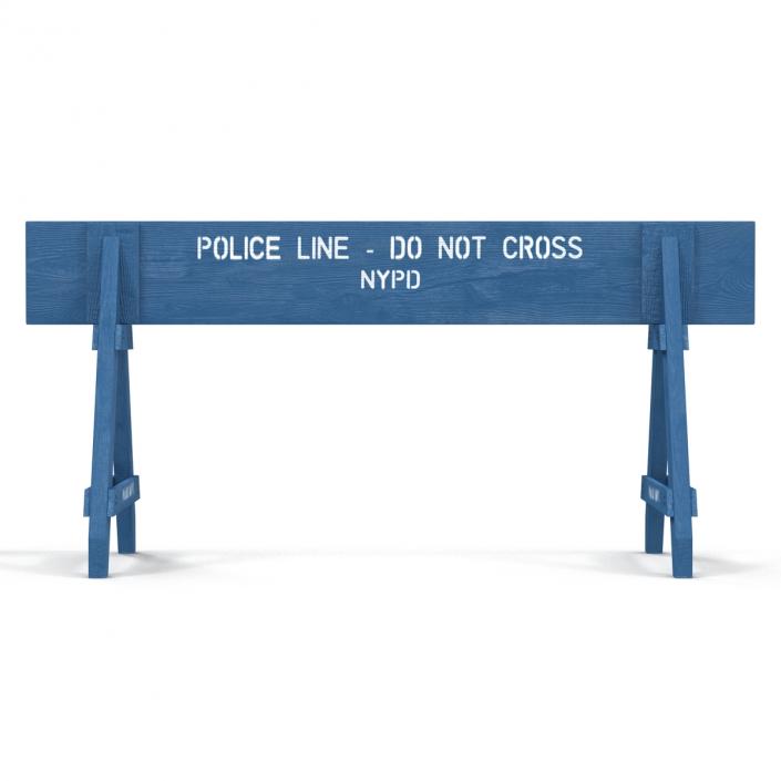 3D model NYPD Police Crowd Barrier