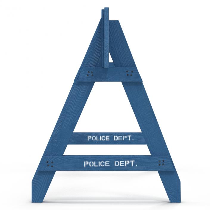 3D model NYPD Police Crowd Barrier