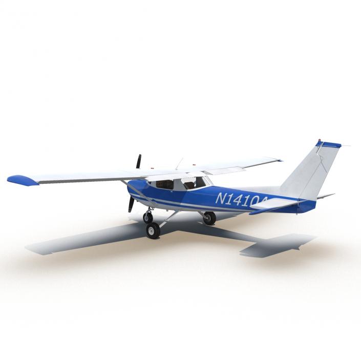 Cessna 150 Rigged 3D