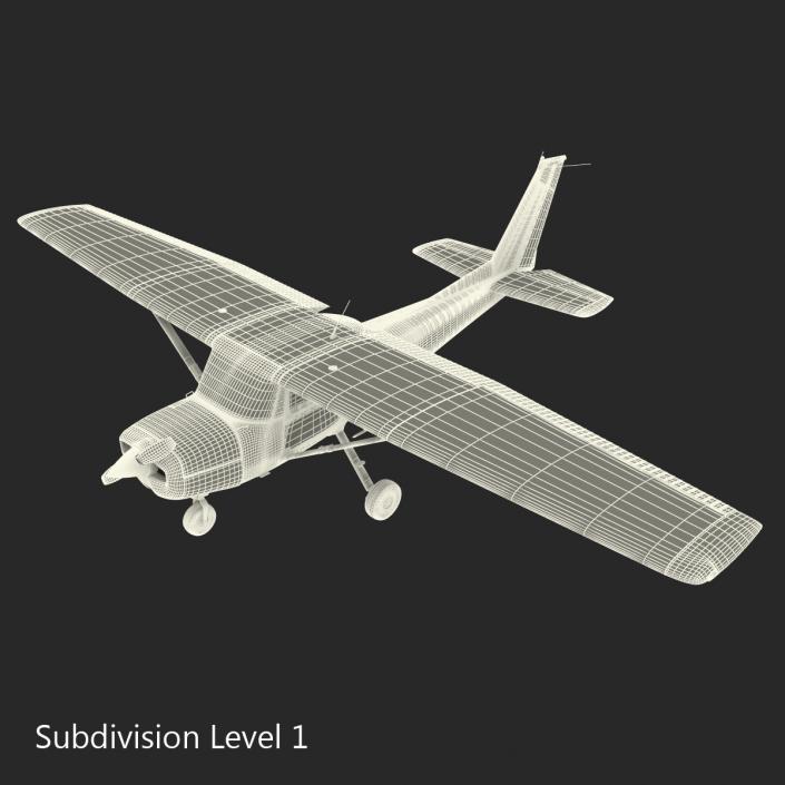 Cessna 150 Rigged 3D