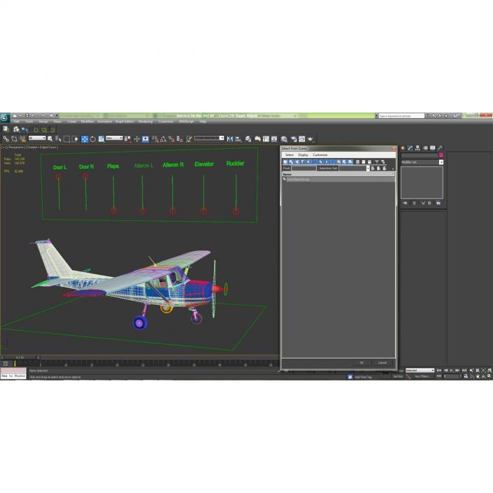 Cessna 150 Rigged 3D