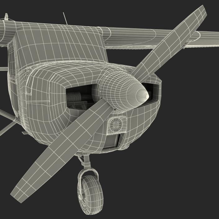 Cessna 150 Rigged 3D