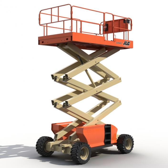 3D Engine Powered Scissor Lift JLG 2 model