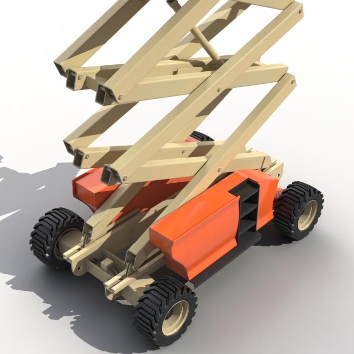 3D Engine Powered Scissor Lift JLG 2 model