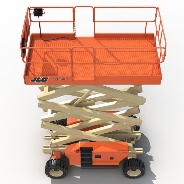 3D Engine Powered Scissor Lift JLG 2 model