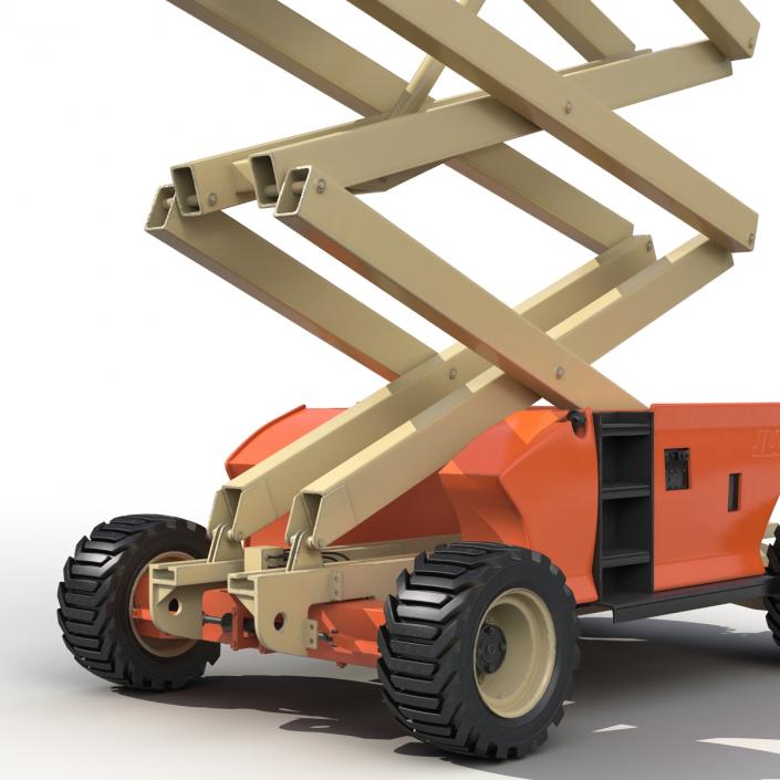 3D Engine Powered Scissor Lift JLG 2 model