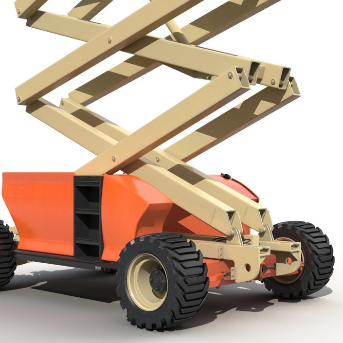 3D Engine Powered Scissor Lift JLG 2 model