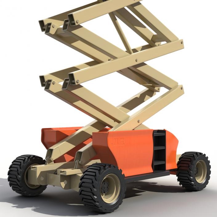 3D Engine Powered Scissor Lift JLG 2 model