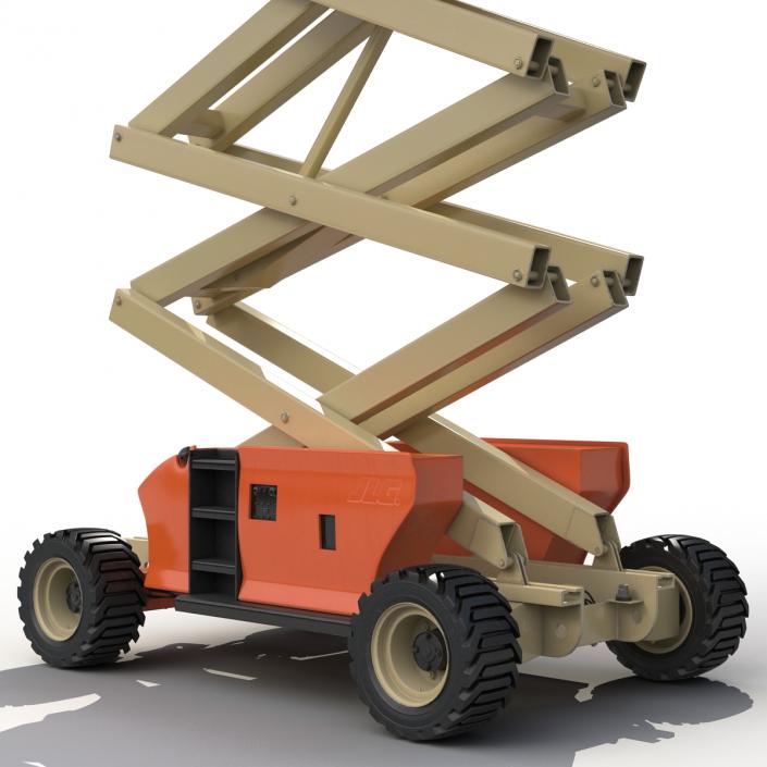 3D Engine Powered Scissor Lift JLG 2 model