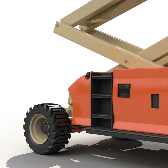 3D Engine Powered Scissor Lift JLG 2 model