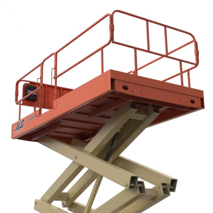 3D Engine Powered Scissor Lift JLG 2 model