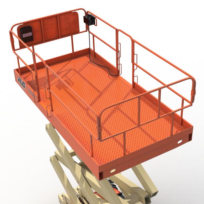 3D Engine Powered Scissor Lift JLG 2 model