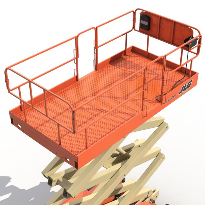 3D Engine Powered Scissor Lift JLG 2 model