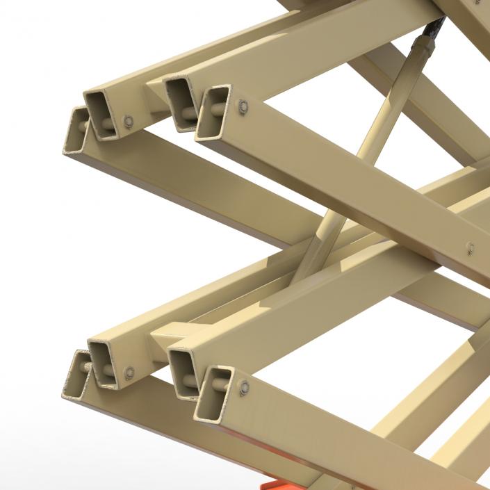 3D Engine Powered Scissor Lift JLG 2 model