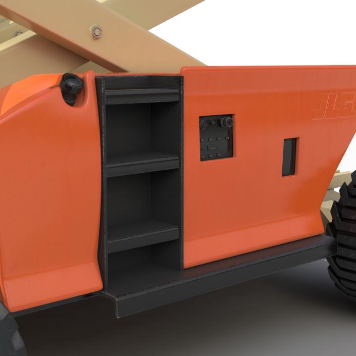 3D Engine Powered Scissor Lift JLG 2 model