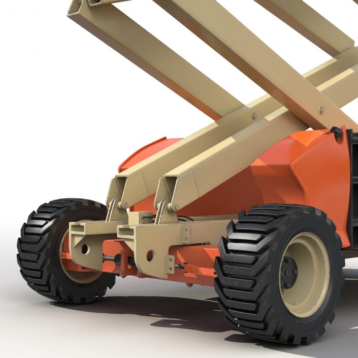 3D Engine Powered Scissor Lift JLG 2 model