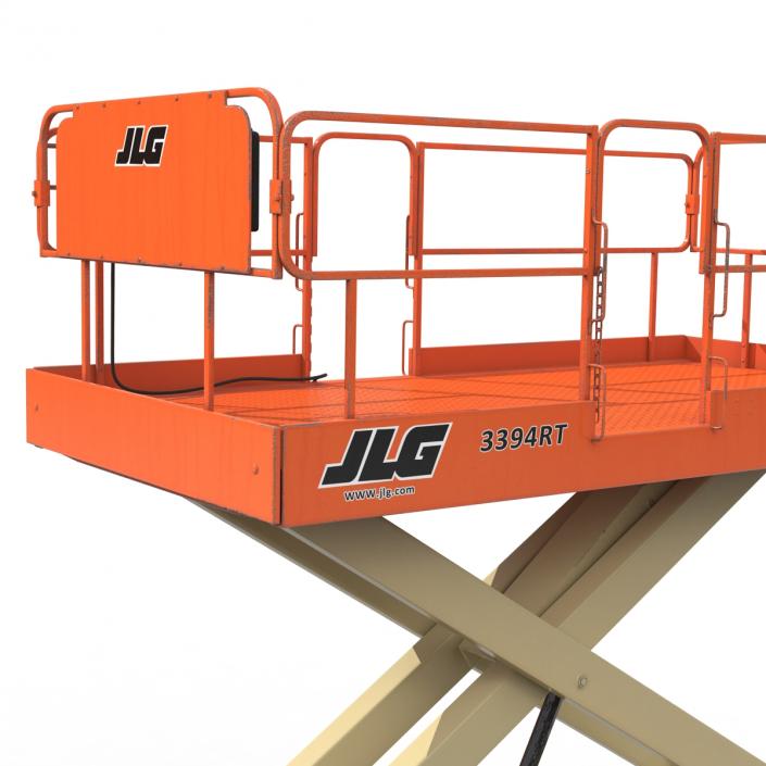 3D Engine Powered Scissor Lift JLG 2 model