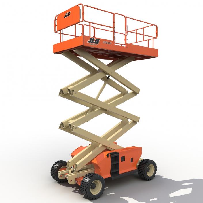 3D Engine Powered Scissor Lift JLG 2 model