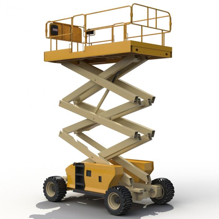 Engine Powered Scissor Lift Generic 2 3D