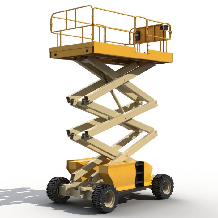 Engine Powered Scissor Lift Generic 2 3D