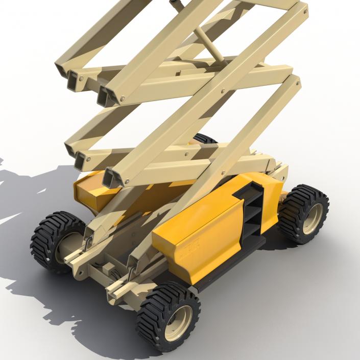 Engine Powered Scissor Lift Generic 2 3D