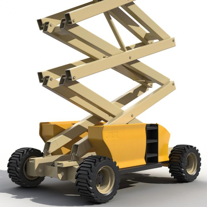 Engine Powered Scissor Lift Generic 2 3D