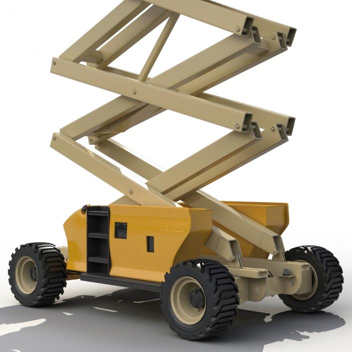 Engine Powered Scissor Lift Generic 2 3D