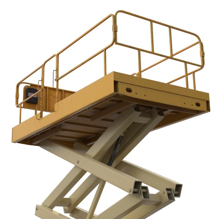 Engine Powered Scissor Lift Generic 2 3D