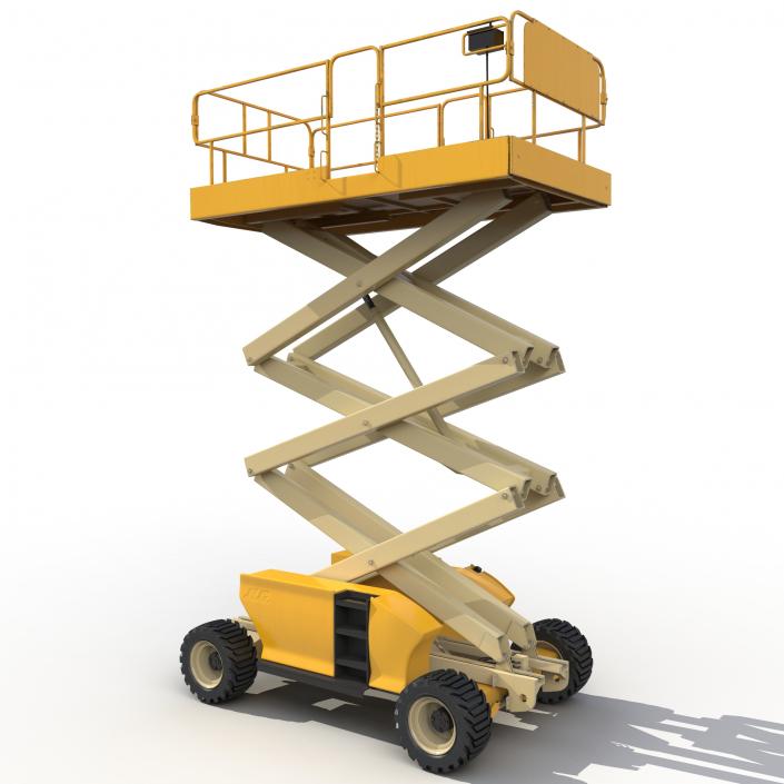 Engine Powered Scissor Lift Generic 2 3D