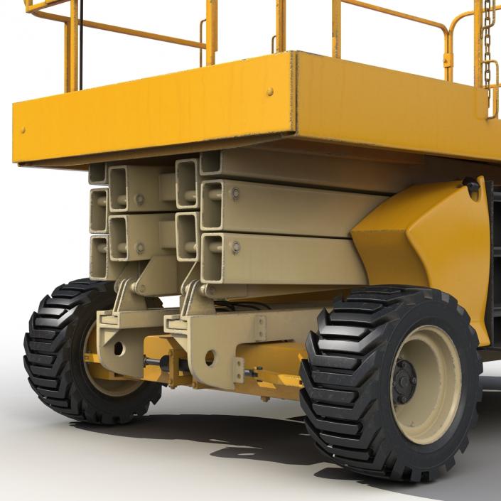 3D model Engine Powered Scissor Lift Generic