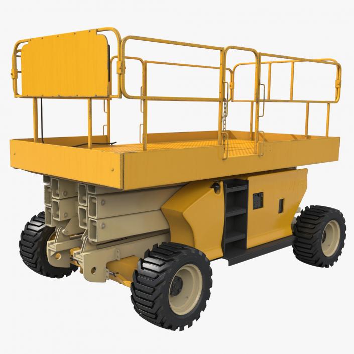 3D model Engine Powered Scissor Lift Generic