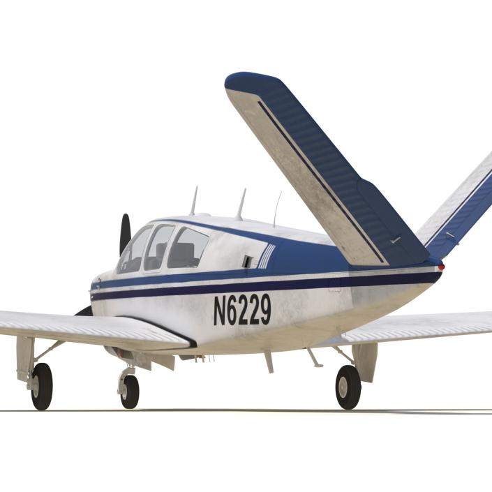 Civil Utility Aircraft Beechcraft Bonanza S35 V Tail 3D