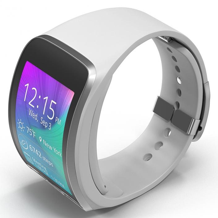 3D model Samsung Gear S White