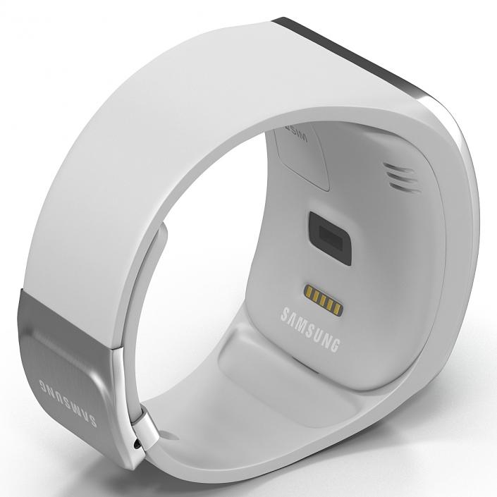 3D model Samsung Gear S White