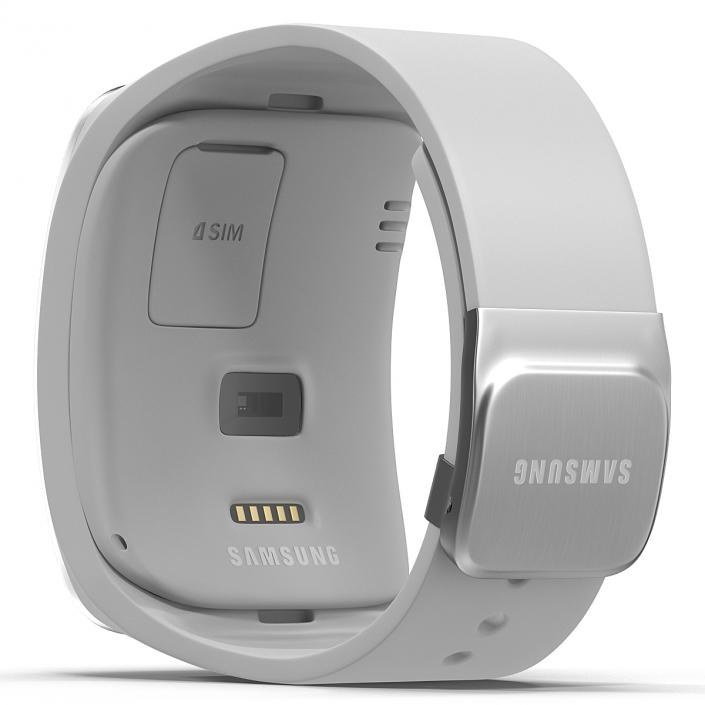 3D model Samsung Gear S White