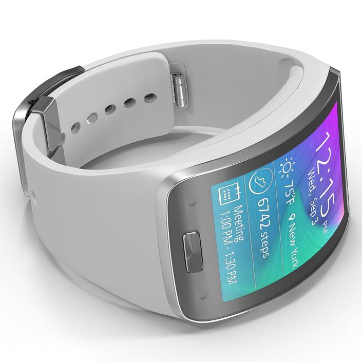 3D model Samsung Gear S White