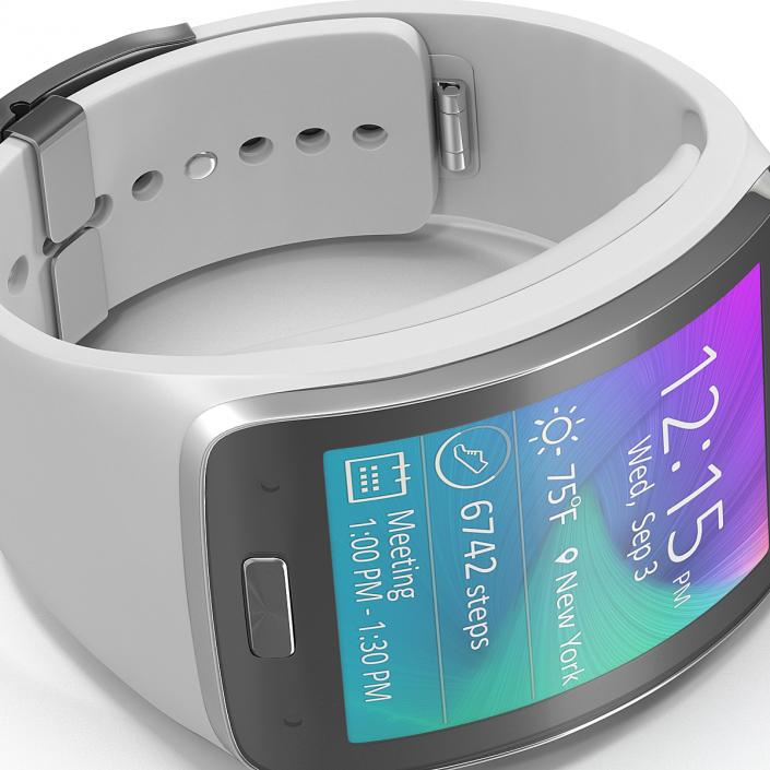 3D model Samsung Gear S White