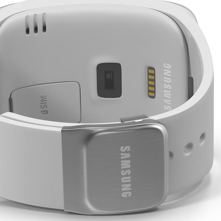 3D model Samsung Gear S White