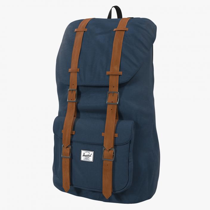 3D model Backpack 8 Blue